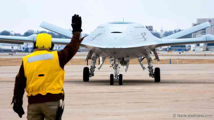 Boeing simulation test uses unmanned drone to refuel jet during flight