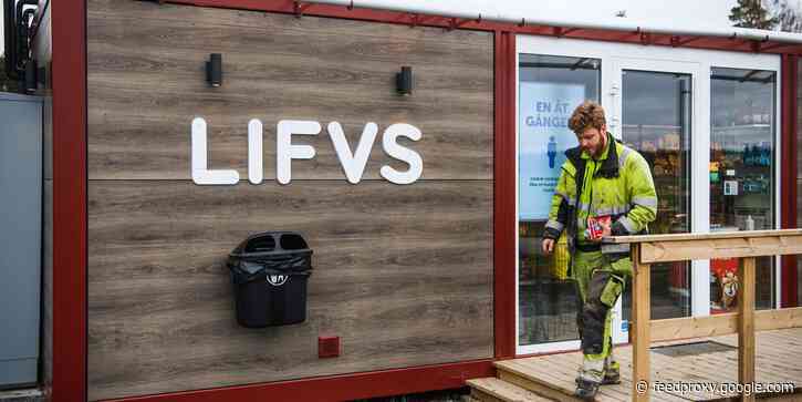 These high-tech, unstaffed stores are tiny, and open 24/7 to help residents get their groceries in rural Sweden. Take a look inside.