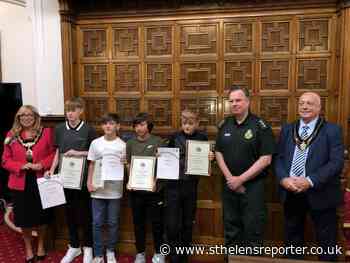 Young life savers rewarded at St Helens town hall presentation - St Helens Reporter