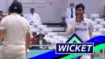 England v India: Jonny Bairstow caught for 30 by Ravindra Jadeja off Mohammed Siraj