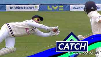 England v India: Sharp Rishabh Pant catch removes Dom Sibley for 28