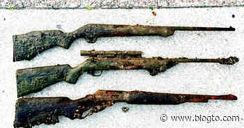 Magnet fishers find gun stash in historic Toronto harbour - blogTO