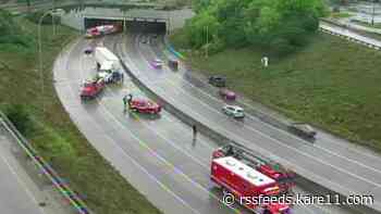 I-94 reopens after semi truck jackknifes at Lowry Hill Tunnel
