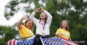 St. Paul parade honors Suni Lee's historic gold-medal win