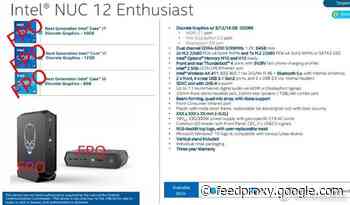 New Intel NUC 12 Enthusiast mini PC specifications leaked
