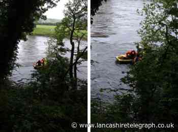 Kayakers rescued from Lancashire river as they struggle in fast-flowing water