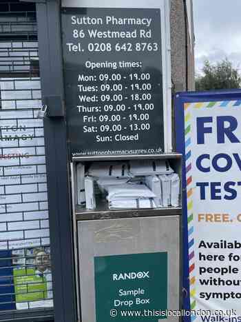 Randox Health: PCR test post box seen overflowing in Sutton