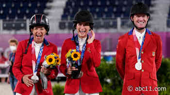 Bruce Springsteen's daughter wins silver medal with U.S. equestrian jumping team at Tokyo games