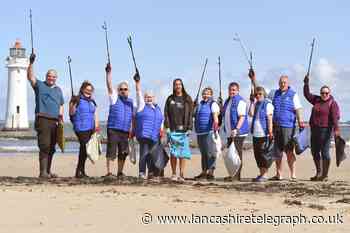 Lottery winners, including woman from Chorley, team up to clear beach of plastic