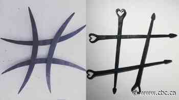 Sask. blacksmith's artwork exploring hashtags on the Prairie landscape