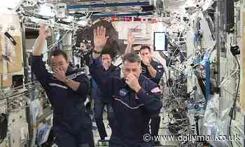Space: Astronauts on the ISS perform their own hilarious version of the Olympics in zero-gravity 