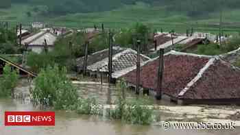 North Korea floods: Homes destroyed and thousands evacuated