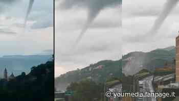 Una serie di trombe marine su Voltri: i vortici si spostano anche sulla terraferma - Calcio Fanpage