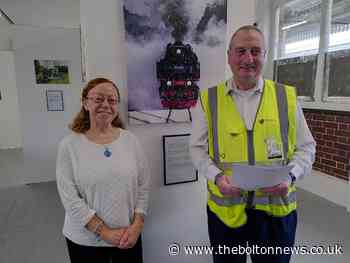 Railway workers’ art arrives at Bolton Train Station