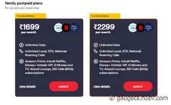 Vi RedX Family Plan With Up to Five Member Connections Launched