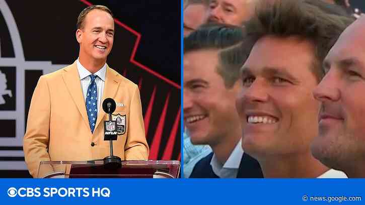 Peyton Manning Trolls Tom Brady During His Hall of Fame Speech | CBS Sports HQ - CBS Sports HQ