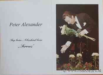 Veranstaltungs Vorschau ...: Die Erfolgsshow in Pottendorf " Erinnerung an Peter Alexander " - meinbezirk.at