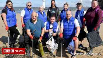Wirral beach clean: Lottery winners team up to tackle litter