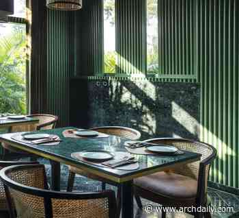 The Fluted Emerald Elgin Cafe / RENESA Architecture Design Interiors Studio - ArchDaily