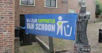 'Supporter van schoon' zorgt voor ergernis in Woudrichem, bewoners halen spandoek weg - BD.nl