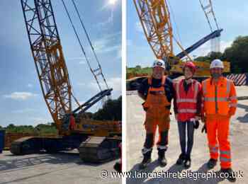 Laura Nuttall fulfils another bucket list wish with 10t crane lift