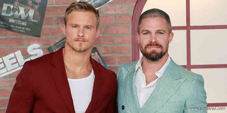 Stephen Amell & Alexander Ludwig Bring Their Wives To 'Heels' Premiere in LA