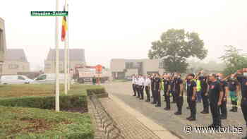 Twee jaar na fatale brand Beringen: collega's houden minuut stilte - TV Limburg