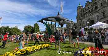 On one-year anniversary of blockades, forest defenders march on legislature - Times Colonist