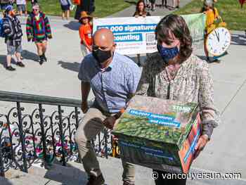 Forest defenders present 150,000-name petition to stop old-growth logging in B.C. - Vancouver Sun