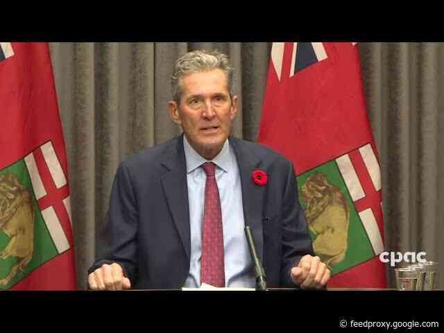 Manitoba Premier Pallister won’t be Running in Next Election