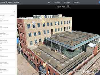 Ground and aerial robots heading to construction site