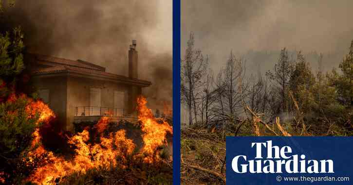 Drone footage shows devastating aftermath of wildfires – video