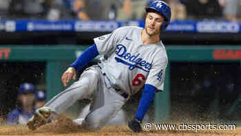 LOOK: Dodgers' Trea Turner scores on one of the smoothest slides of all time