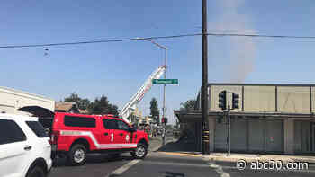 Firefighters put out large fire at central Fresno commercial building