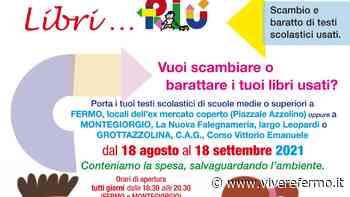 Fermo: al via la nuova edizione di Libri Riù, il Mercatino del Riuso che promuove lo scambio ed il baratto di testi scolastici usati - Vivere Fermo