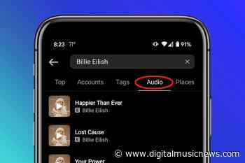 Instagram Launches Global Audio Search Tab For Reels