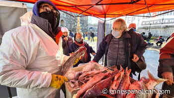 Largas filas en Buenos Aires para comprar pescado a precios populares - CNN