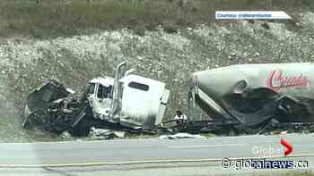 Multiple fatalities reported after crash on Highway 1 west of Calgary