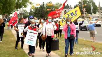 Alberta nurses protest government rollbacks during Day of Action in Calgary