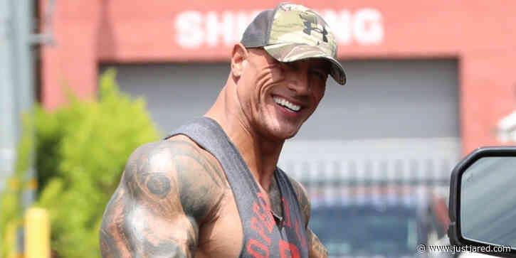 Dwayne Johnson Shows Off Insane Back Muscles After Leaving Gym Session