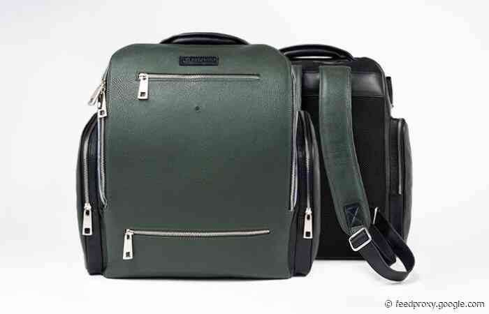 Seeon backpack with integrated solar panel, rear camera and more