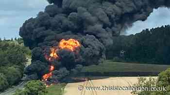 Kent A21 reopens after dramatic fuel tanker fire