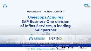 Uneecops Business Solutions Expands its SAP Capabilities with Acquisition of SAP Business One division of Infinx- a leading SAP Partner