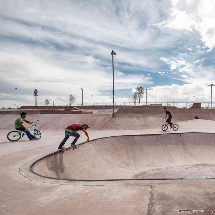 Mexican desert influences pink concrete La Duna skatepark in Ciudad Juárez