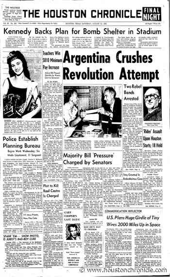 Today in Houston history, Aug. 12, 1961: Kennedy backs bomb shelter for Astrodome - Houston Chronicle
