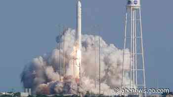 Space station supplies launched with a pizza delivery for 7