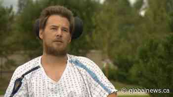 Calgary man paralyzed after attempting to stop fleeing suspect tells his story | Watch News Videos Online - Globalnews.ca