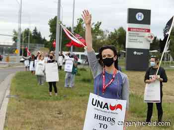 Alberta nurses rally during 'day of action' amid negotiations with province - Calgary Herald