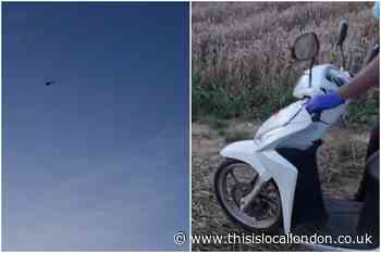 Bromley: Watch as stolen moped caught by police helicopter
