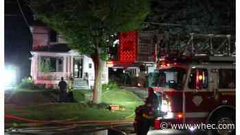 3 hospitalized after fire on Burrows Street